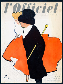 René Gruau 1951 L'Officiel Magazine Cover