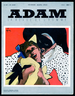 René Gruau 1952 Adam Magazine Cover