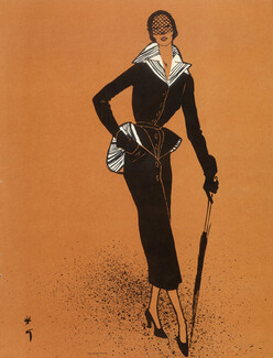 Jacques Fath 1949 René Gruau, Fashion Illustration
