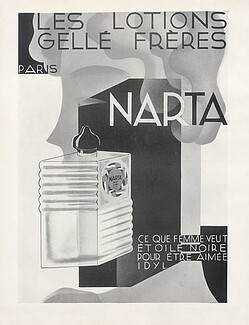 Gellé Frères (Perfumes) 1930 Narta, Art Deco