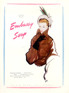 A & F. Pears (Cosmetics) 1949 Embassy Soap