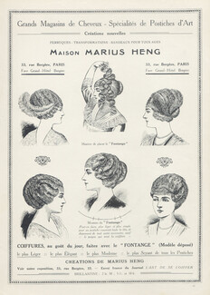 Marius Heng (Hairstyle) 1912 Hairpiece Wig