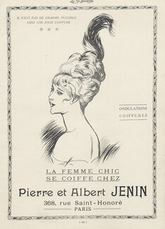 Pierre & Albert Jenin (Hairstyle) 1914 Hairpiece Wig