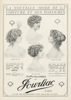 Jourliac (Hairstyle) 1912 Hairpiece Wig