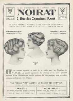 Noirat (Hairstyle) 1912 Hairpiece Wig