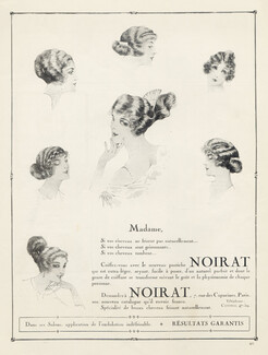 Noirat (Hairstyle) 1921 Hairpiece Wig, Comb