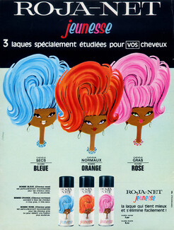 Roja (Cosmetics) 1964 Roja-Net, Delorme, Hairstyle