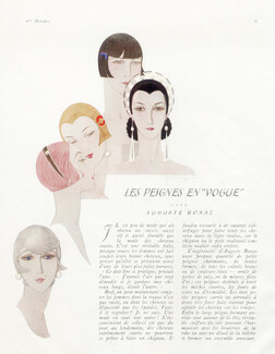 Auguste Bonaz (Combs) 1924 Hairstyle, Marcel Fromenti