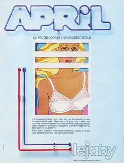 Lejaby 1969 Bra, Model April, Neon, Antonio Lopez (L)