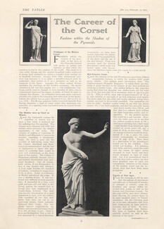 The Career of the Corset, 1915 - Article, 3 pages