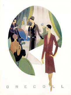 Drecoll (Couture) 1927 Art Deco Style