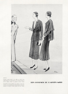 Chanel 1930 René Bouët-Willaumez, Diner Suit, Hats from Rose Valois