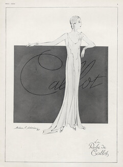 Callot Soeurs (Couture) 1930 Evening Gown