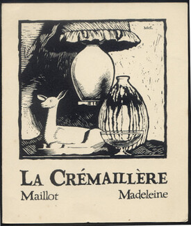 La Crémaillère (Decorative Arts) 1910s Porcelaines, Faïences... Leaflet