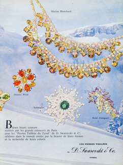 Swarovski & Co. 1961 Roger Scémama, René Llonguet, Jeanne Péral, Maryse Blanchard