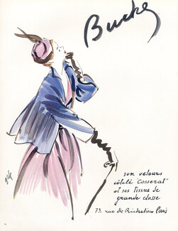Buche (Fabric) 1948 Fernando Bosc