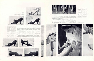 Shoes Made in England 1936 Marjorie Castle's "silver and gold Sandal"