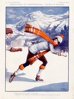 Georges Pavis 1923, Ice Skating