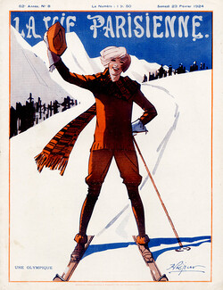 René Préjelan 1924, Skiing, Women's Sports