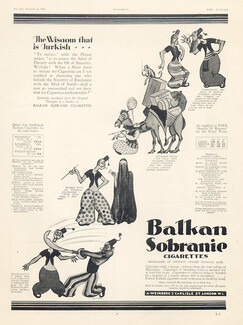 Balkan Sobranie (Cigarettes, Tobacco) 1927 Comic Strip Fitton