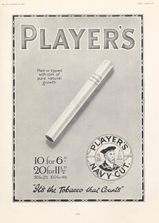 Player's (Cigarettes, Tobacco Smoking) 1927, Sailor