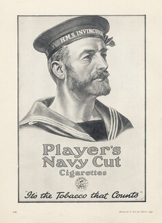 Player's (Cigarettes, Tobacco Smoking) 1930 Navy Cut, Sailor