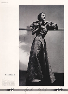 Robert Piguet (Couture) 1934 Evening Gown
