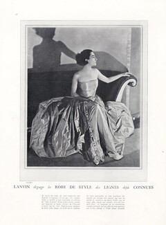 Jeanne Lanvin 1924 Photo Edward Steichen, Evening Gown