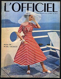L'Officiel de la Couture et de la Mode de Paris 1956 June, Grès, Christian Dior, Balenciaga, Givenchy, 186 pages