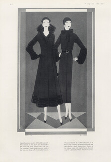 Jeanne Lanvin 1930 Black Coats, Reynaldo Luza