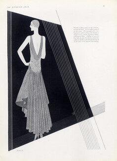 Worth (Couture) 1928 backless evening dress, Reynaldo Luza
