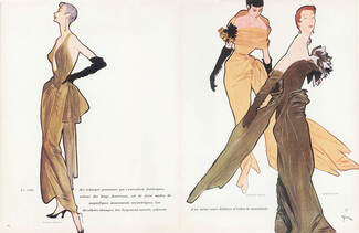 Marcel Rochas, Jacques Griffe, Jacques Fath (Couture) 1949 René Gruau