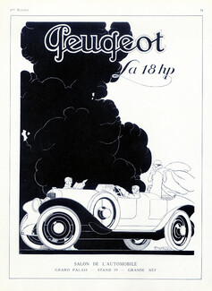 Peugeot (Cars) 1924 Convertible René Vincent
