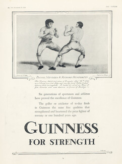 Guinness 1929 "Boxing Match" Daniel Mendoza & Richard Humphreys, Drawing C.R. Ryley, Sportsmen