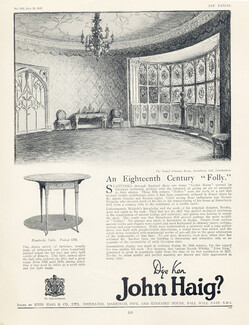 John Haig 1925 The round Drawing room, Strawberry hill, Twickenham, Clark