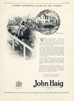 John Haig 1926 The Club House, Calcutta Turf Club, Horse Racing, Clark