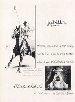 Gabilla (Perfumes) 1930 "Mon Cheri", Polo