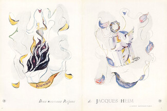 Jacques Heim (Perfumes) 1946 "Alambic" & "Jeunes Filles" Henry Jean Gilot