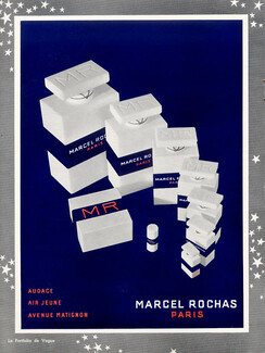 Marcel Rochas (Perfumes) 1936 Audace, Air Jeune, Avenue Matignon
