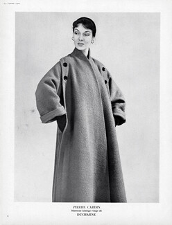 Pierre Cardin (Couture) 1952 Coat, Ducharne