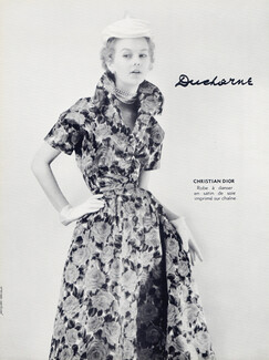 Christian Dior (Couture) 1953 "Satin de Soie" Ducharne, Jacques Decaux