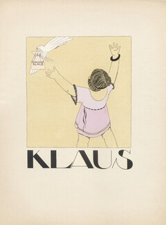 Klaus (Chocolat) 1920 Pochoir