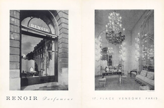 Renoir (Perfumes) 1945 Shop Window, Decorative Art, 17 Place Vendôme, Photo Roger Schall