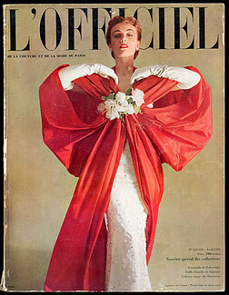 L'Officiel de la Couture et de la Mode de Paris 1951 April, Balenciaga, Schiaparelli, Christian Dior, Grès, Bernard Blossac, Zadkine, 192 pages