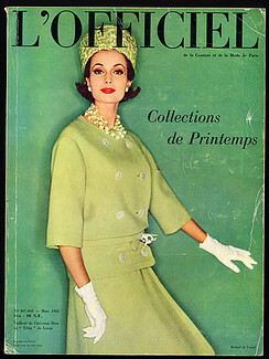 L'Officiel de la Couture et de la Mode de Paris 1961 March, Christian Dior, Pierre Cardin, Lanvin Castillo, etc..., 496 pages
