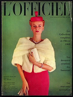 L'Officiel de la Couture et de la Mode de Paris 1961 October, Maurice Kotler, Christian Dior, Nina Ricci, Givenchy, Guy Laroche, 236 pages