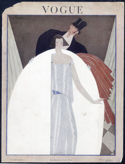 Georges Lepape 1922 Vogue, Cover Only