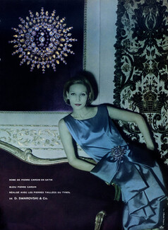 Swarovski & Co. 1960 Evening Gown, Buckle, Pierre Cardin