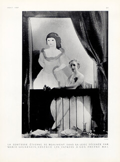Comtesse Etienne de Beaumont 1929 Decorative Art, Marie Laurencin