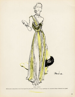Nina Ricci 1947 Haramboure, Evening Gown